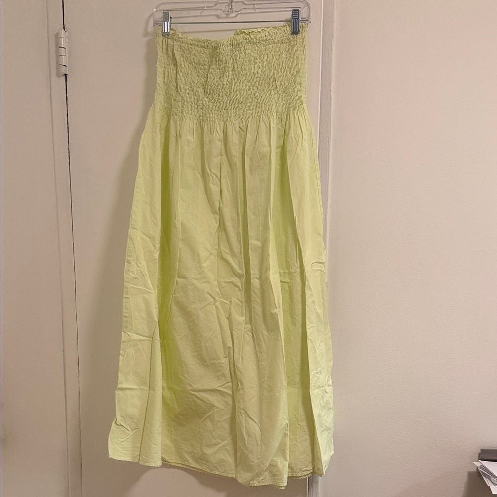 Zara Light Yellow Maxi Skirt